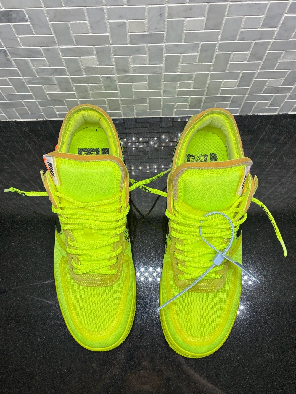Nike x Off-White Air Force 1 Low Volt AO4606-700 Size 13 OG Box Extra Laces - Picture 4 of 16